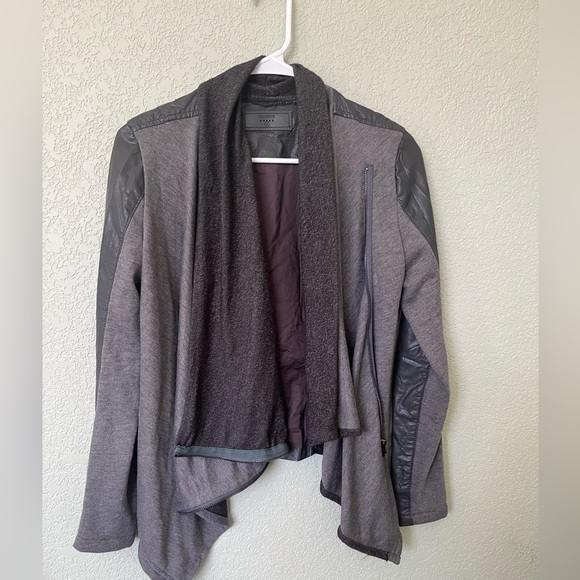 Blank NYC Jackets & Blazers - Blank NYC mixed media faux leather and knit jacket